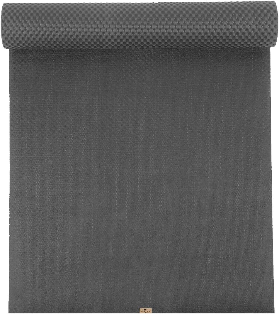 EcoYoga The Original Standard Yoga Mat | Natural Rubber Eco-Friendly Ethical Yoga Mat (Grey)