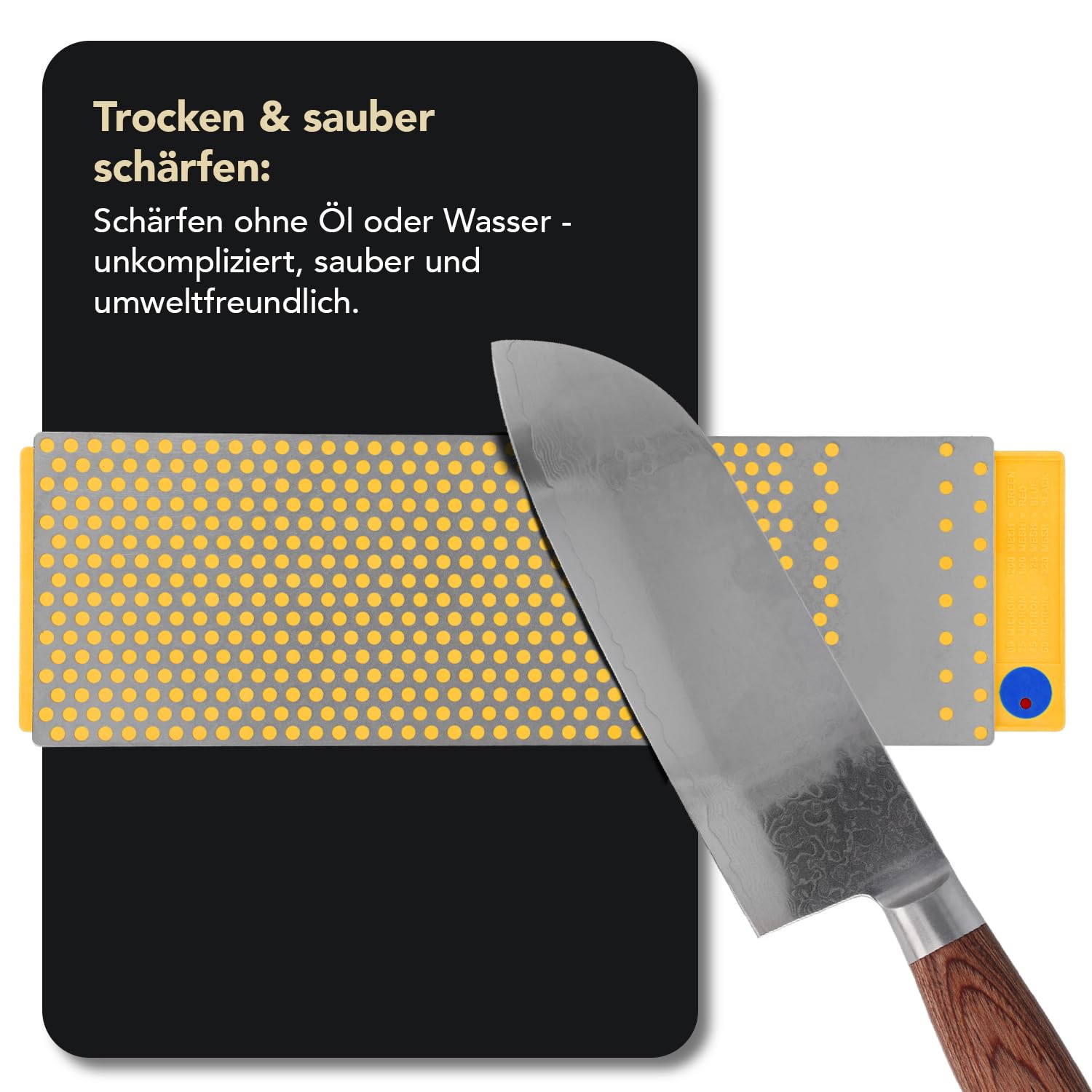 DMT DuoSharp®Plus™ Diamant Schleifstein 8" Grob/Fein | Doppelseitiger Messerschärfer in Profiqualität | 20cm Wetzstein für Messer und Werkzeuge | Made in USA | WM8FC