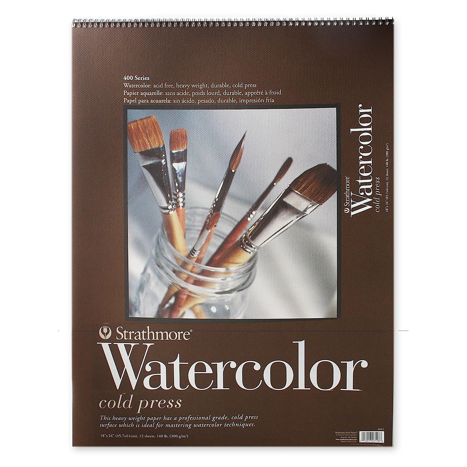 Strathmore 440-5 Strath W.Color 400 18X2412SHT 130LBS, 18