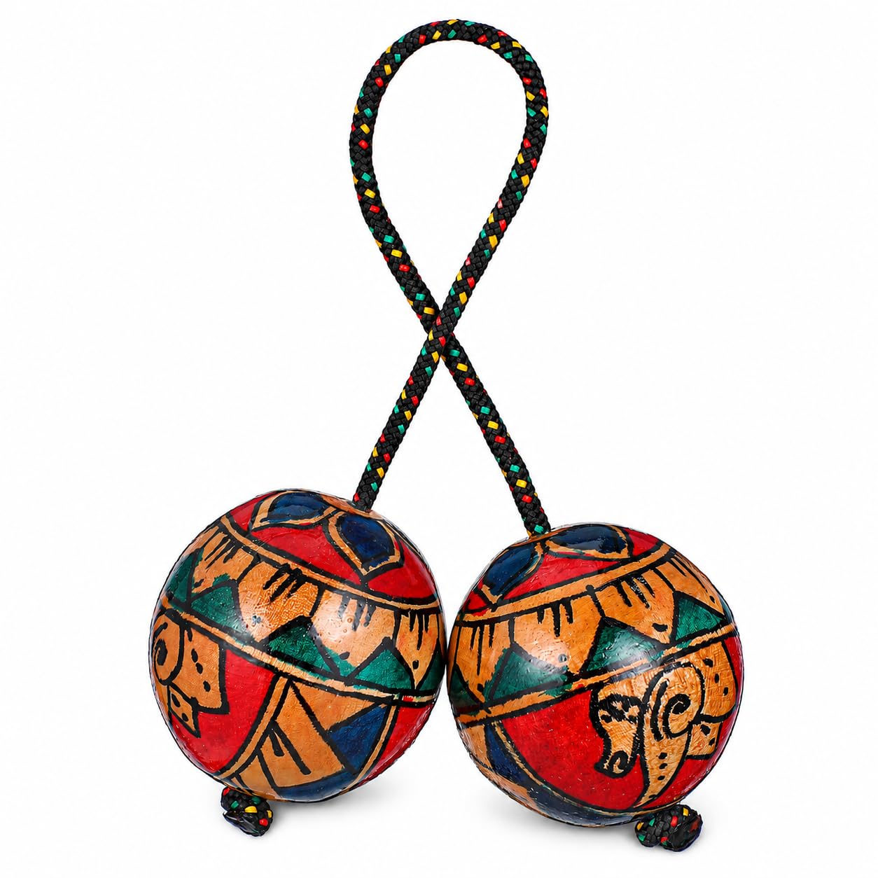 Garneck Asalato Strumento in Legno - Kashaka Ritmico Africano per Adulti e Bambini - Shaker a Mano per Amanti della Musica e Principianti, Ideale per Scuotere e