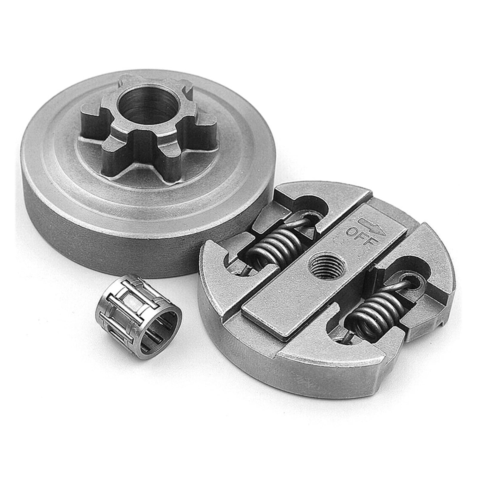 2 piezas de tambor embrague y amplificador;Cojinete aguja apto for motosierra 2500 25CC