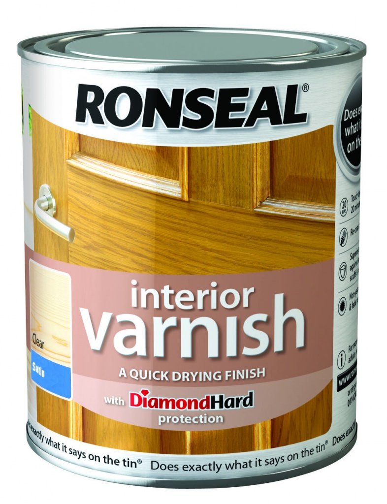 Ronseal Interior Varnish Satin 250ml Clear