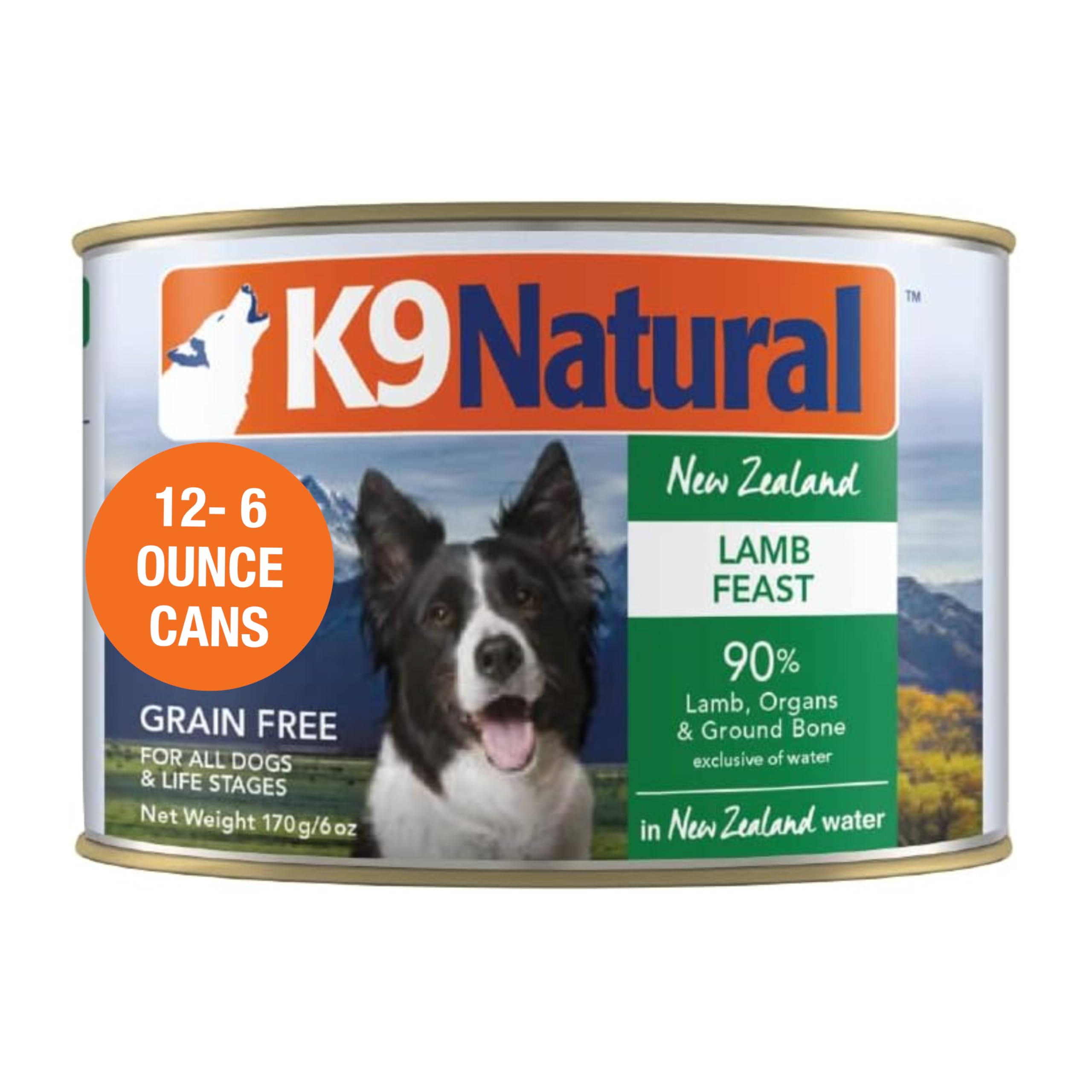 K9 Natural Lamb Wet Dog Food Pate, Grain-Free Premium Canned Dog