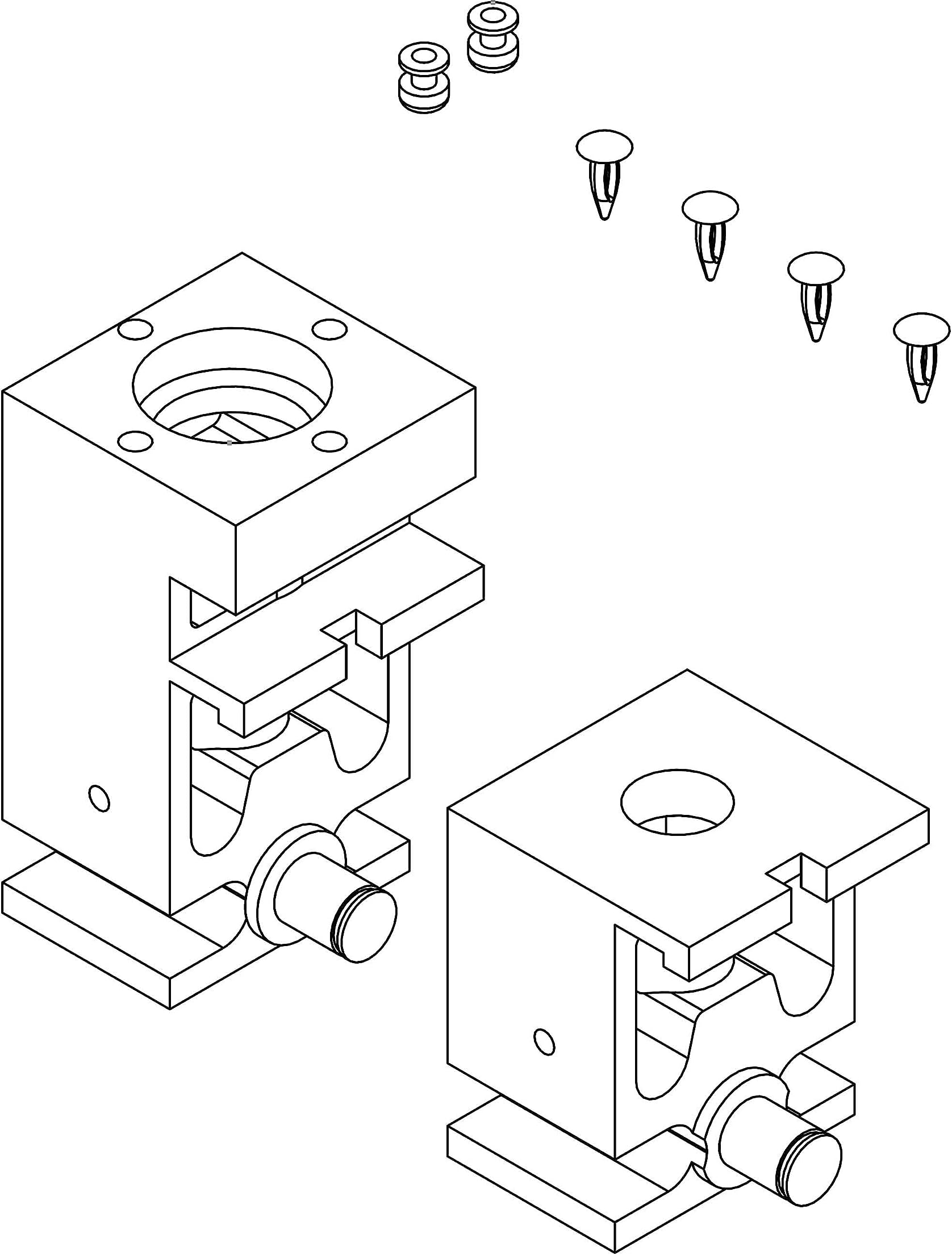 Lippert Replacement Standard Bearing Block Kit for in-Wall Slide-Outs, Includes Upper and Lower Blocks, Exact-Match Component, Reference Owner's Manual Prior to Purchase - 379060