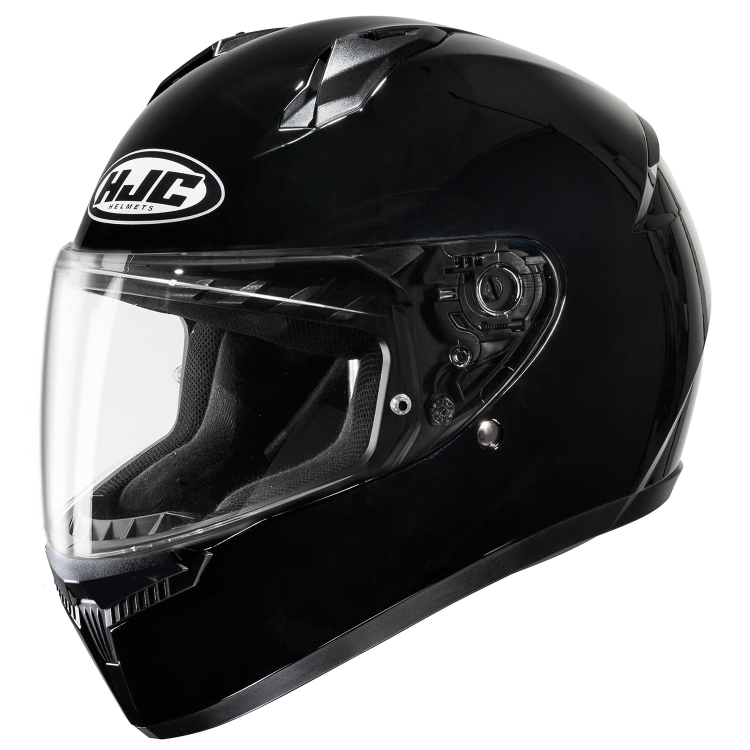 HJC HELMETS(エイチジェイシーヘルメット) バイク用 ヘルメット フルフェイス ベンチレーション 内装着脱 C10 ソリッド HJH232 BLACK XL (60 - 61cm)