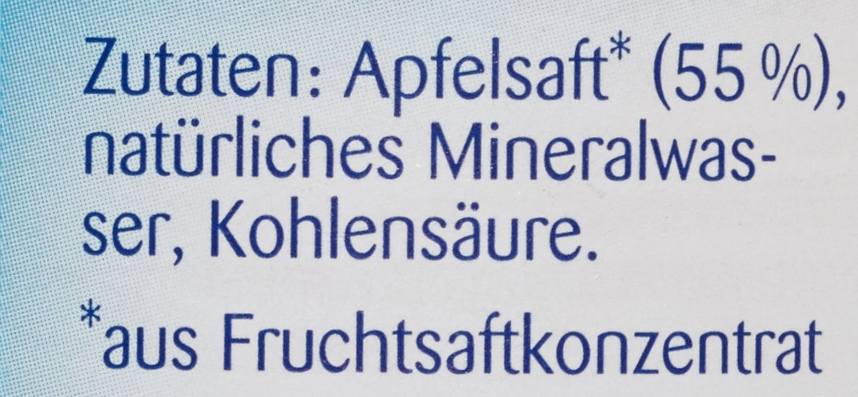 Adelholzener Apfelsaftschorle MEHRWEG (12 x 0.5 l)
