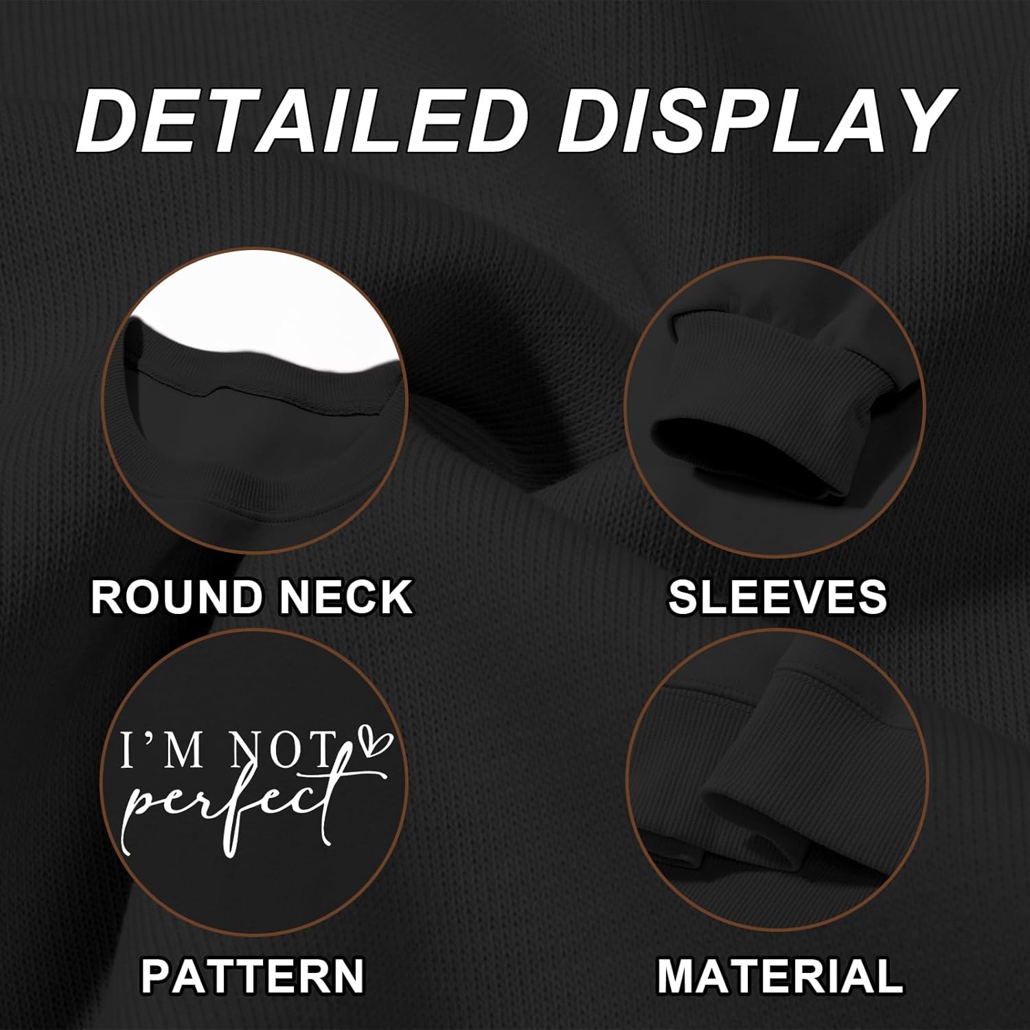 Graphic Crewneck Sweatshirts for Women Funny Printed Sweatshirt Oversized Inspirational Shirts Pullover Trendy Tops - Image 6