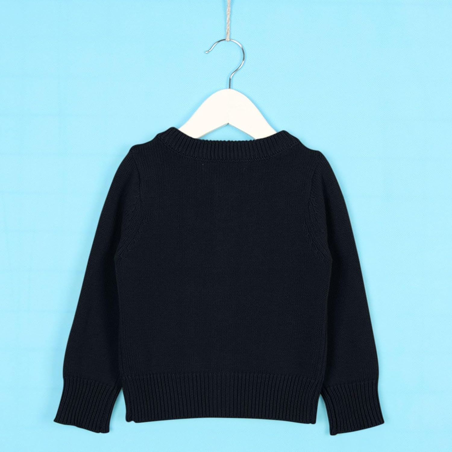 Cotton Chunky Ribbed Knitted Cardigan for Boys Girls, Bowknot Closure Bolero Cardigan Ages 0 to 6 Years
