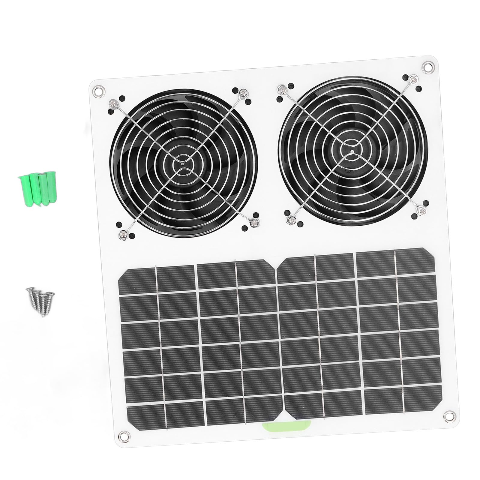 Uqezagpa Solar Ventilation Fan Waterproof Weather Resistant Ventilation Solution for Enhances Airflows in Various Environment Solar Fan