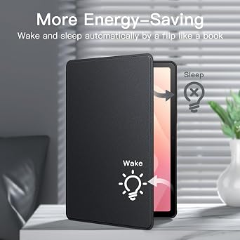 JETech Folio Case for Samsung Galaxy Tab S11, Black | Multi-Angle Stand Cover, S Pen Holder, Slim Protective Cover, Auto Wake/Sleep