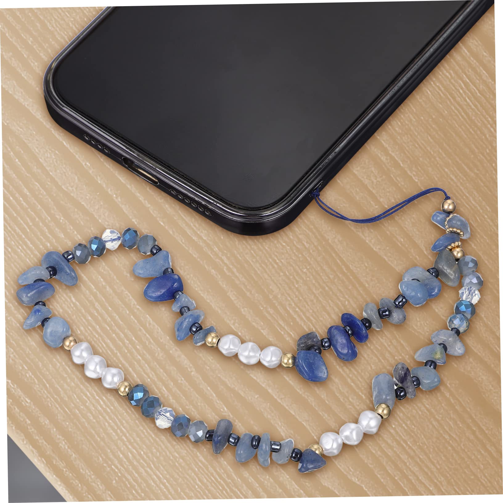 SHINEOFI Cadenas De Teléfono Con Cuentas De Piedras Y Perlas Artificiales De Correas Decorativas Para Móviles Lanyards Pérdida Accesorios De Para Teléfonos