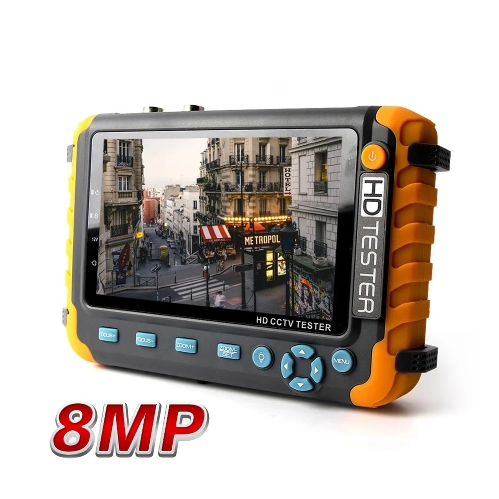 Tester for telecamere di Sicurezza CCTV 8MP 4K Monitor LCD TFT da 5 Pollici for 4 in 1 TVI AHD CVI Tester analogico for telecamere di Sicurezza Test Video | CCTV Tester IV8W