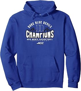 Duke Blue Devils Men's Basketball ACC Champs 2025 Royal Pullover Hoodie