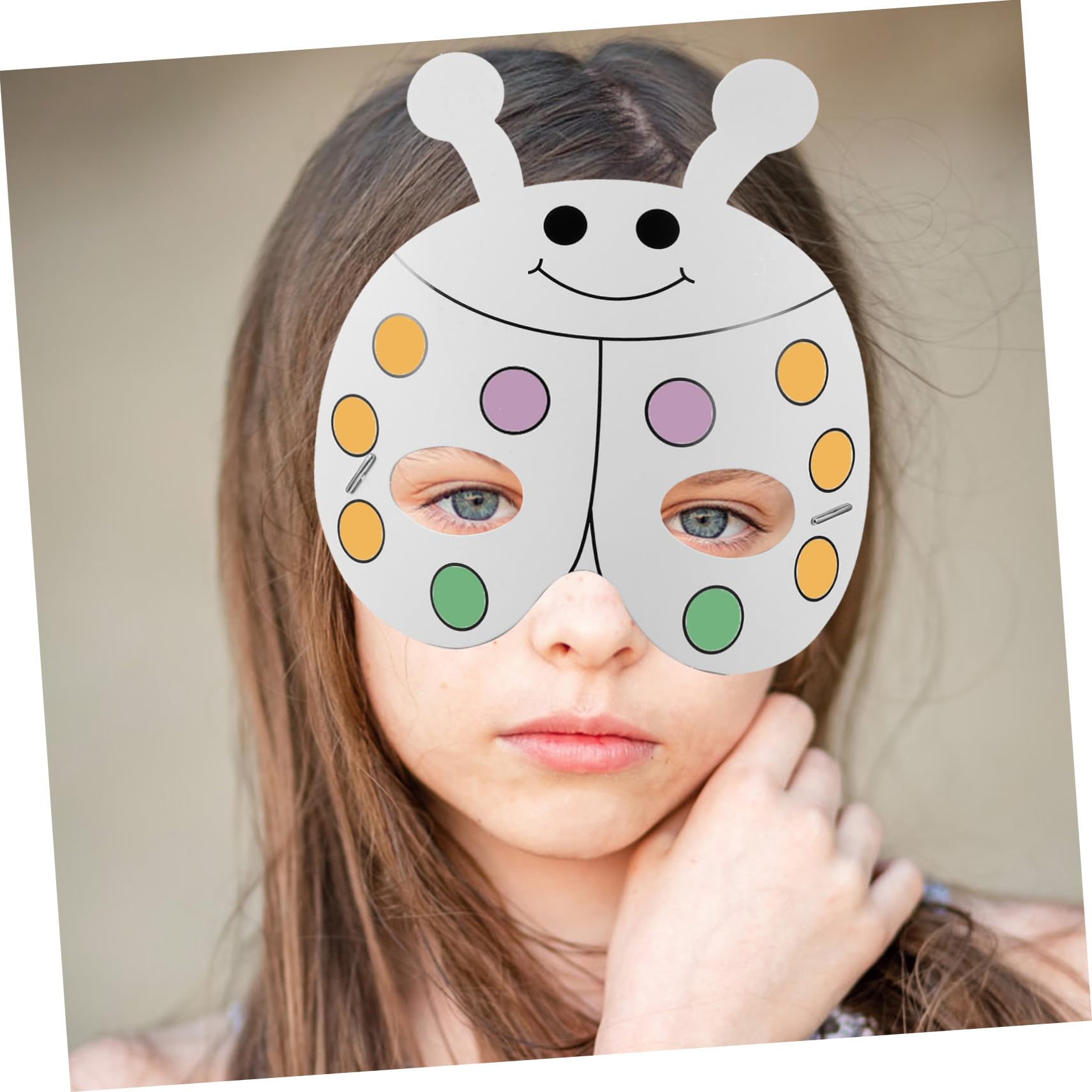 1 Set Maschere Di Animali Fai-da-te Per Bambini Maschere Vuote Maschera Vuota Maschera Non Verniciata Con Penne Ad Acquerello Per Creare Spettacoli Teatrali Da Colorare