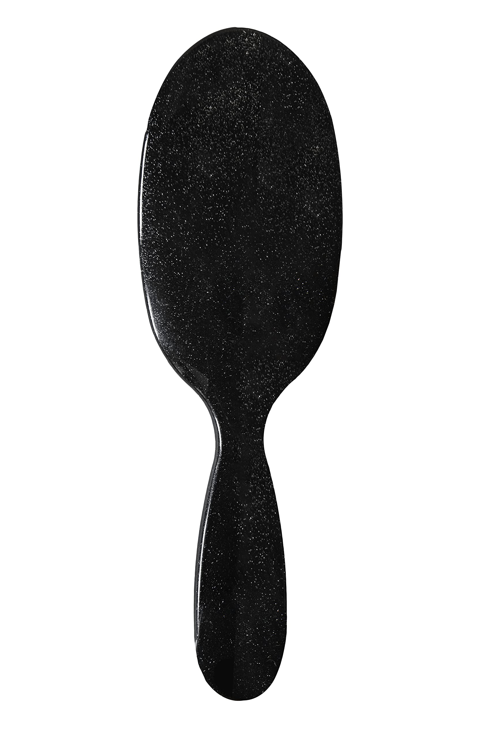Rock & Ruddle Spazzola per capelli naturale in pura setola per donne e bambini (grande, 21 cm), capelli bagnati o asciutti, districante lisciante -prodotta nel Regno Unito - Design nero brillante