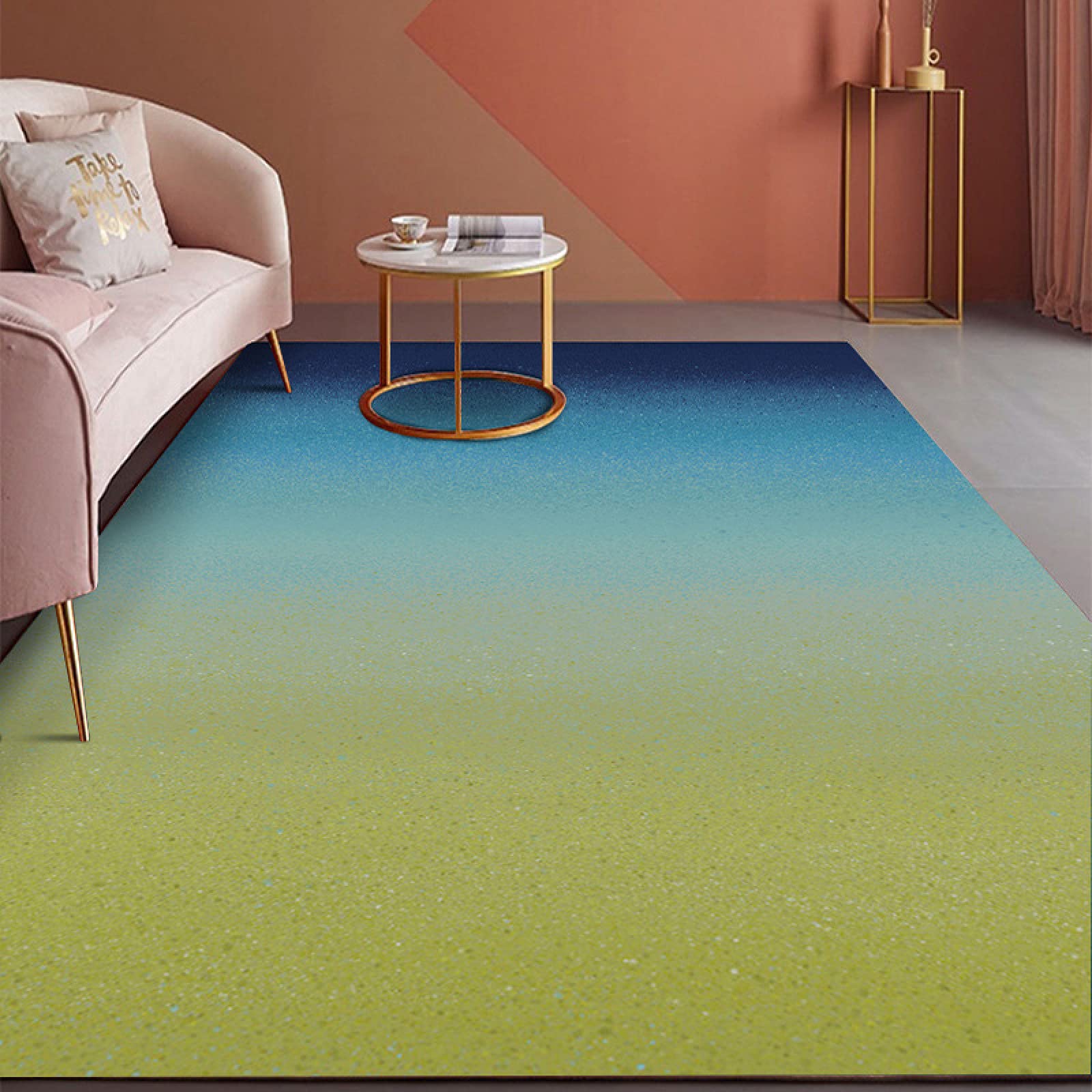 Tapis nordique moderne 80x120 cm géométrique et antidérapant pour salon et chambre