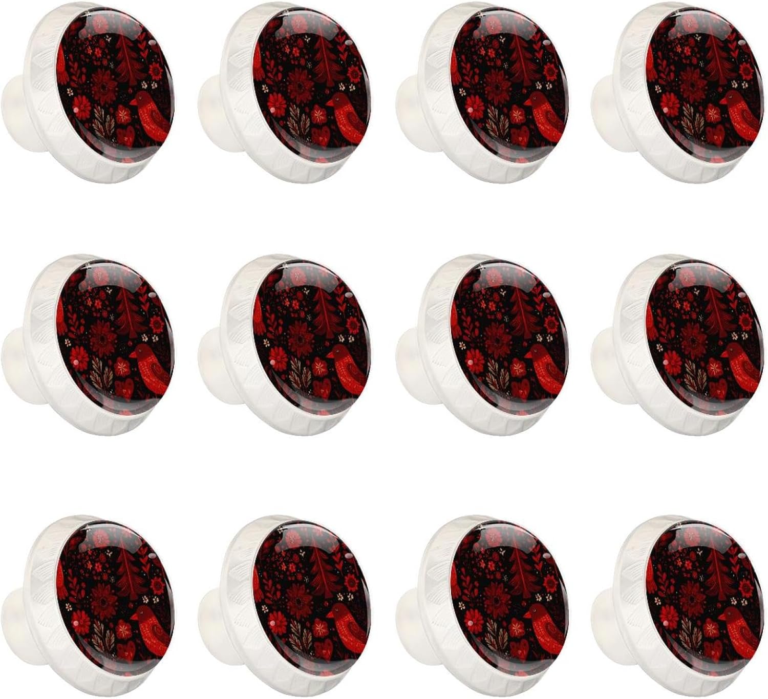 Black Happy Halloween (1) Pattern Cabinet Knobs, Decorative Drawer Pulls for Kitchen Cabinet, Furniture Hardware for Cupboard Closet Bedroom