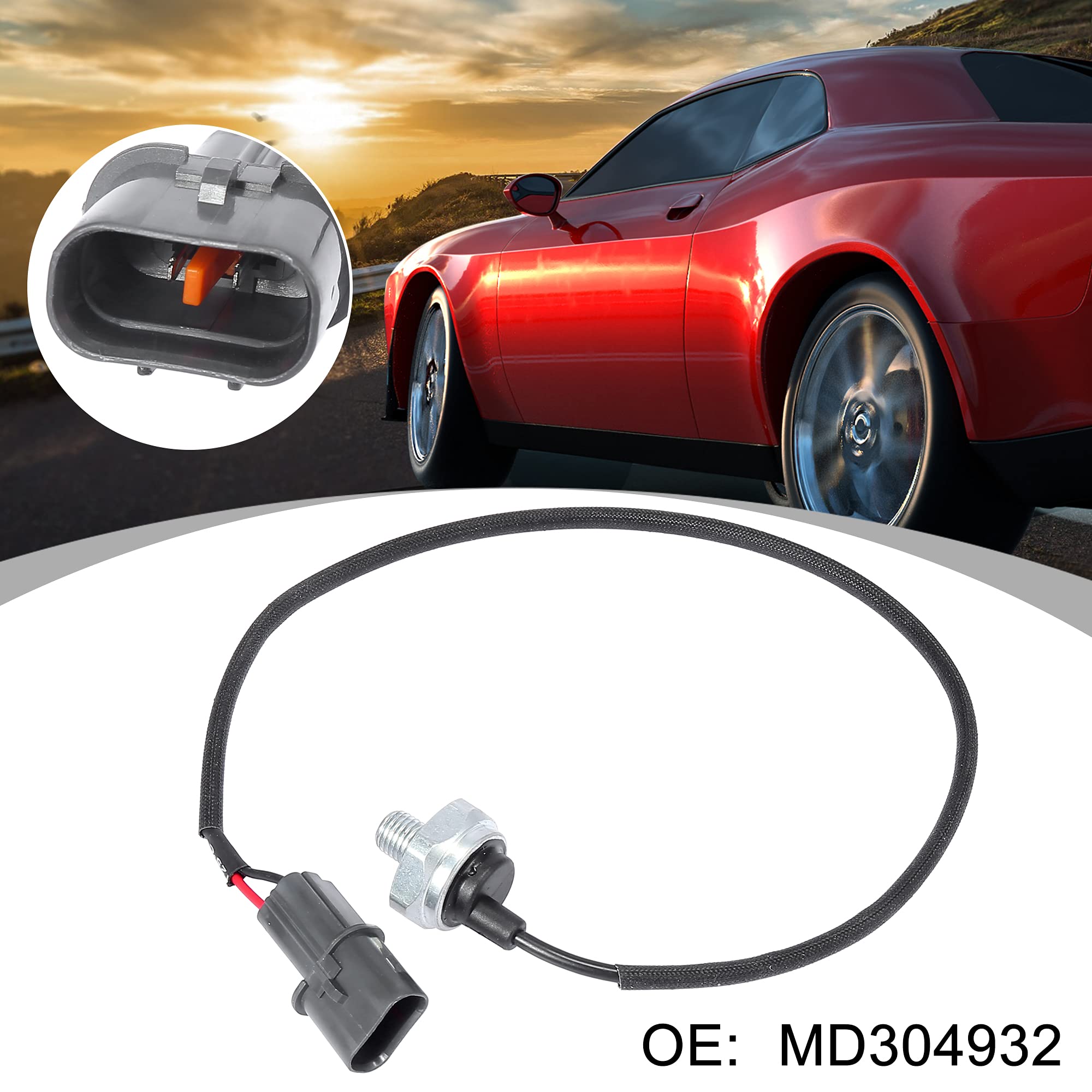 Amazon.com: X AUTOHAUX MD304932 Car Engine Knock Detonation Sensor  