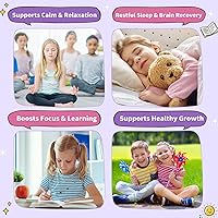 Vista 3 de Magnesium Glycinate Liquid for Kids - Magnesium Bisglycinate Drops with L-Theanine, Chamomile & Vitamin B6, B12, C, D3 for Sleep, Relaxation, Immune