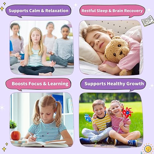 Miniatura 3 de Magnesium Glycinate Liquid for Kids - Magnesium Bisglycinate Drops with L-Theanine, Chamomile & Vitamin B6, B12, C, D3 for Sleep, Relaxation, Immune