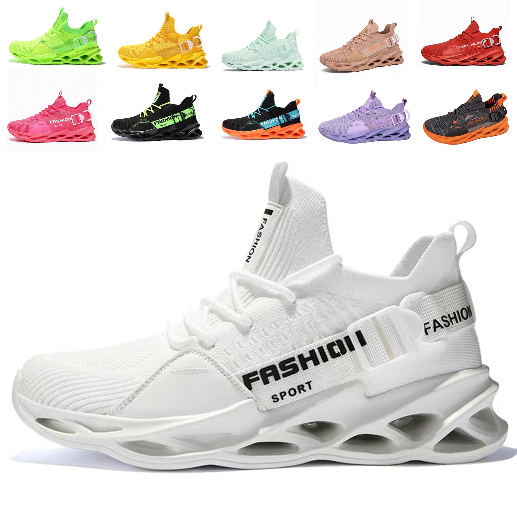 Turnschuhe Herren Damen Sportschuhe Laufschuhe Atmungsaktiv Leichtewichts rutschfeste Gym Fitness Schuhe Fashion Luftpolster Sneaker EU 36-46