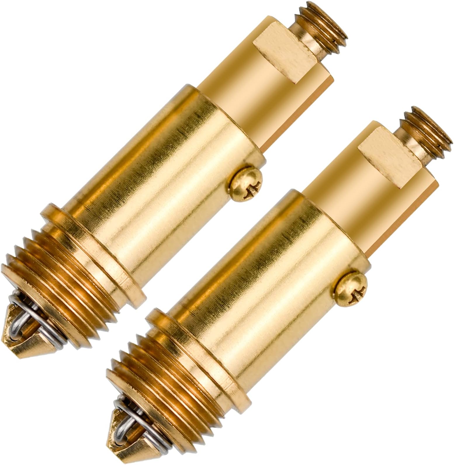 NERISSA 2 Pcs Sink Basin Bath Pop Up Click Clack Slotted Plug Bolt Assembly Internal Spring Brass Plug Bolt for Most Bathroom Bathtub Sink Drain Stopper