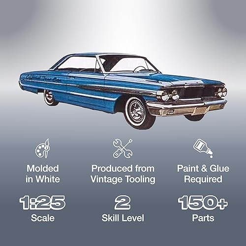 Miniatura 2 de AMT Cal Drag Combo 1964 Galaxie, AWB Falcon & Trailer Kit de modelo a escala 125