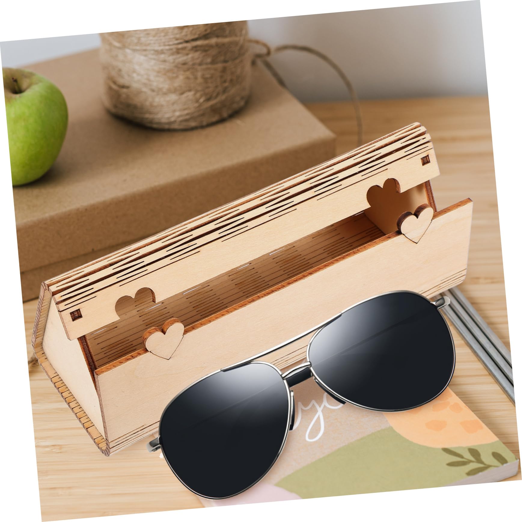 Healeved Scatola Di Occhiali in Legno Superiore Astuccio Viaggio Organizer Per Occhiali Da Sole Custodia Per Occhiali Da Sole Custodia Per Gli Occhiali Di Legno