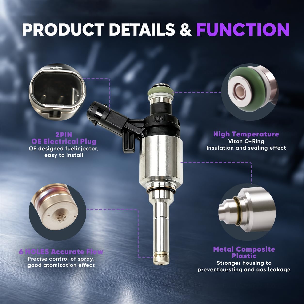 Amazon.com: Sprwinautummer 06H906036P 4Pcs Upgrade Fuel Injector