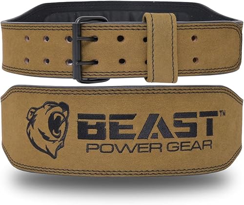 Miniatura 17 de Cinturón de levantamiento de pesas – Cinturones de cuero genuino de 4 pulgadas acolchados para la parte inferior de la espalda para gimnasio, Negro