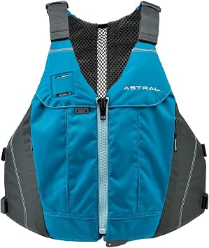Astral, E-Linda Womens PFD, Versatile Life Jacket for Kayaking, Touring, Fishing, Water Blue, Large-X-Large