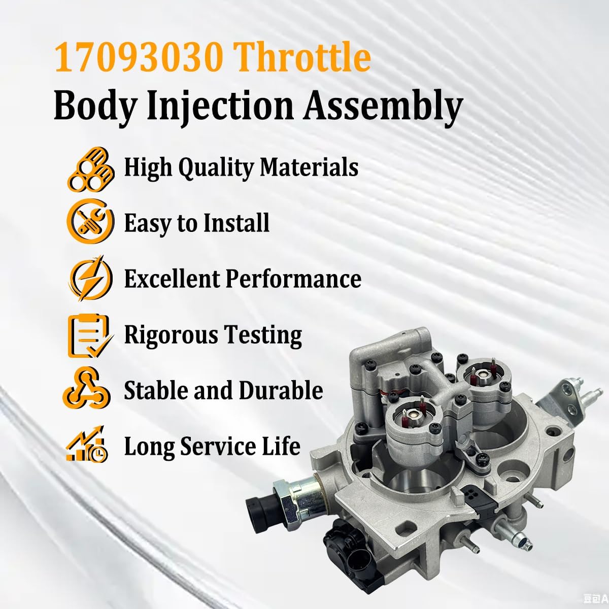 17093030 Throttle Body Injection Assembly Compatible with GMC 5.7L C1500 C2500 K1500 K2500 Suburban Tahoe Yukon 1993-1995, for 1993-1995 Chevy Blazer Tahoe, Replaces 5235206, 17087020