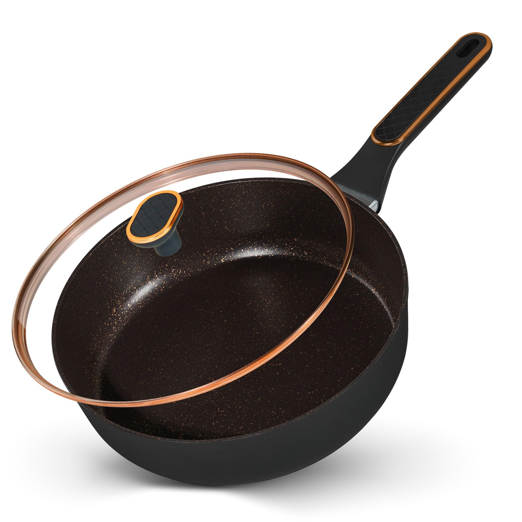 STONELINE Sauteuse 28 cm, poêle en aluminium, antiadhésif, induction et four
