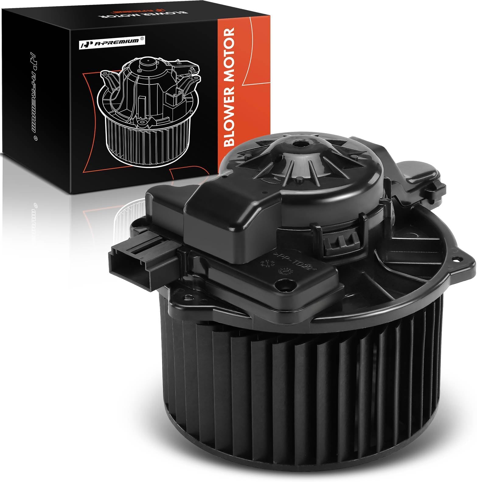 A-Premium HVAC Heater Blower Motor with Fan Cage Compatible with Kia Forte 2019-2022, Niro 2017-2019 & Hyundai Ioniq 2017-2019, Front Side