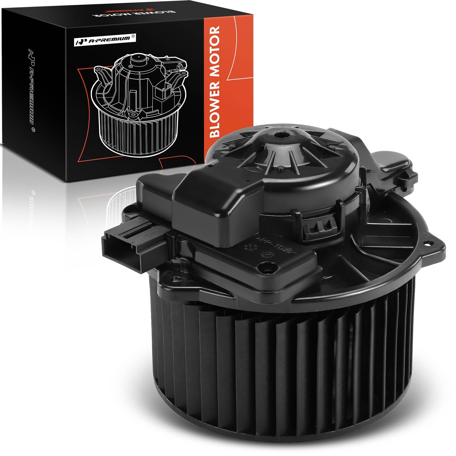 A-Premium HVAC Heater Blower Motor with Fan Cage Compatible with Kia Forte 2019-2022, Niro 2017-2019 & Hyundai Ioniq 2017-2019, Front Side