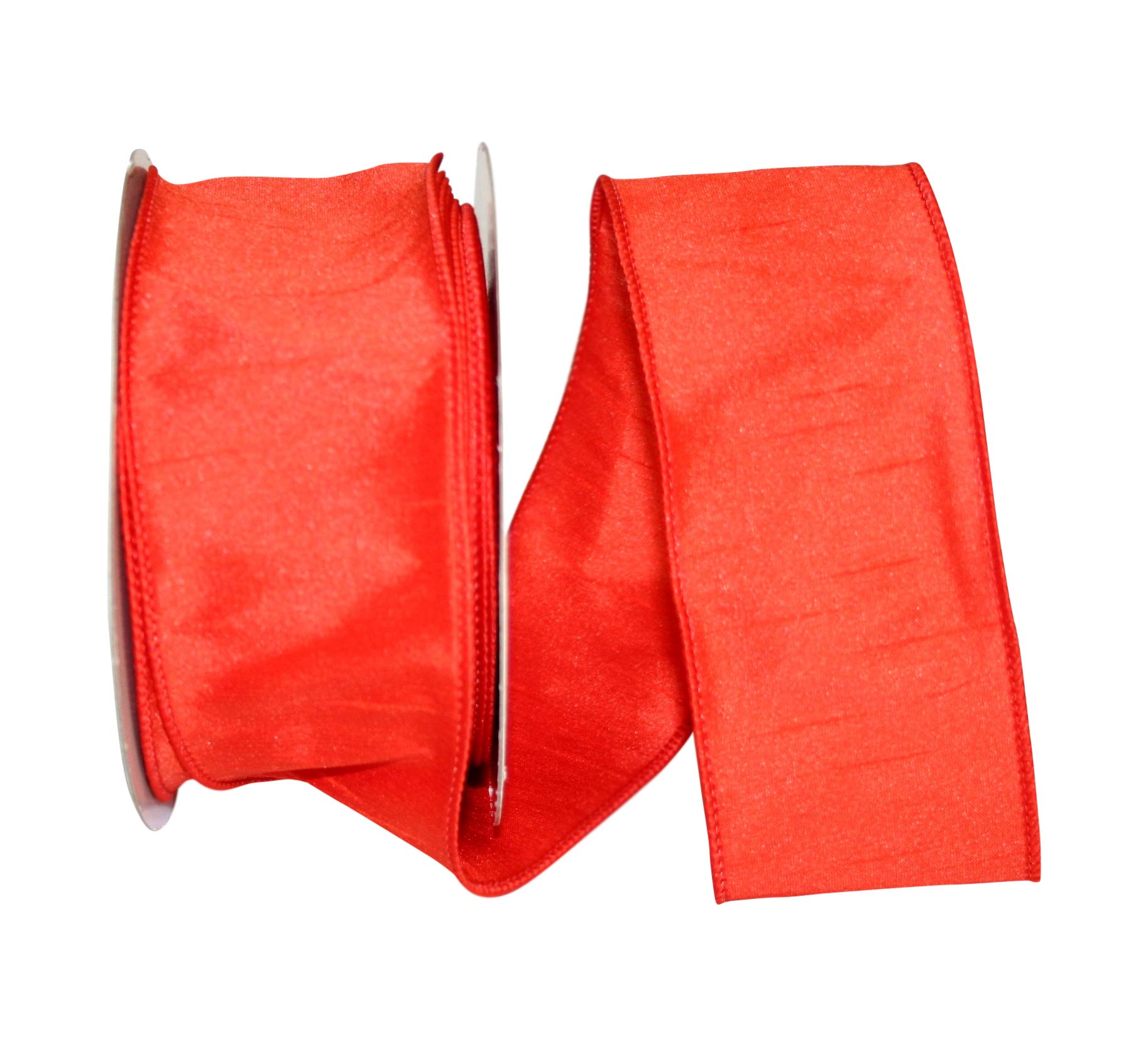 Ruban orange 2-1/2 inch Reliant Ribbon en tissu de qualité supérieure pour décorations