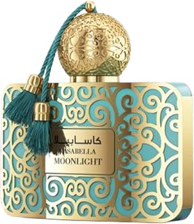 CasabellaMoonlight Perfume, Eau de parfum 100 ml Luxury Gold and Turquoise Ornate Bottle with Decorative