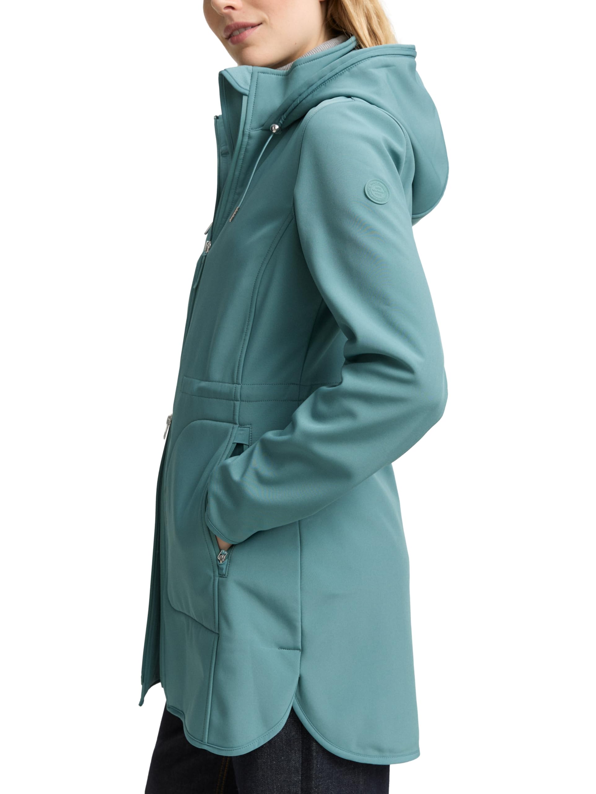 TOM TAILOR Płaszcz damski 1049349, 10697-Sea Pine Green, XL, 10697 - Sea Pine Green, XL