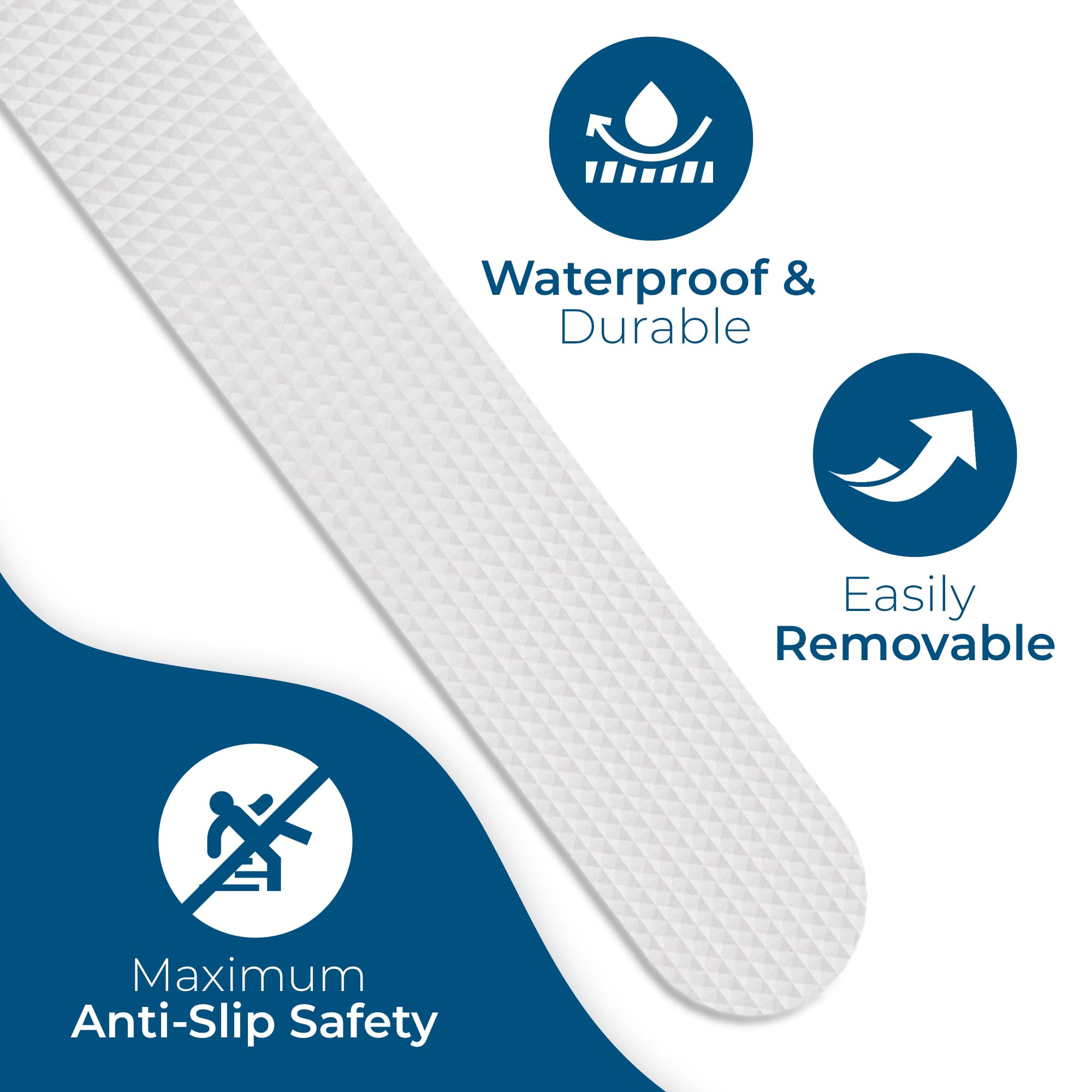 Pegatinas Antideslizantes Ducha - 24 Unidades Transparentes - Para Bañera Y Superficies Lisas