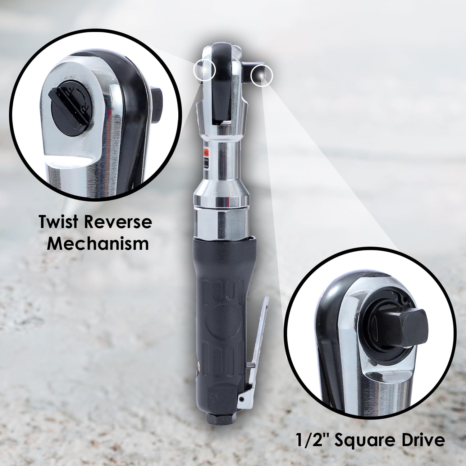 ORAZIO Avvitatore A Impulsi Pneumatico 1/2" 600 Nm, Chiave Ad Aria Per Ruote Auto E Moto, Utensile Da Garage