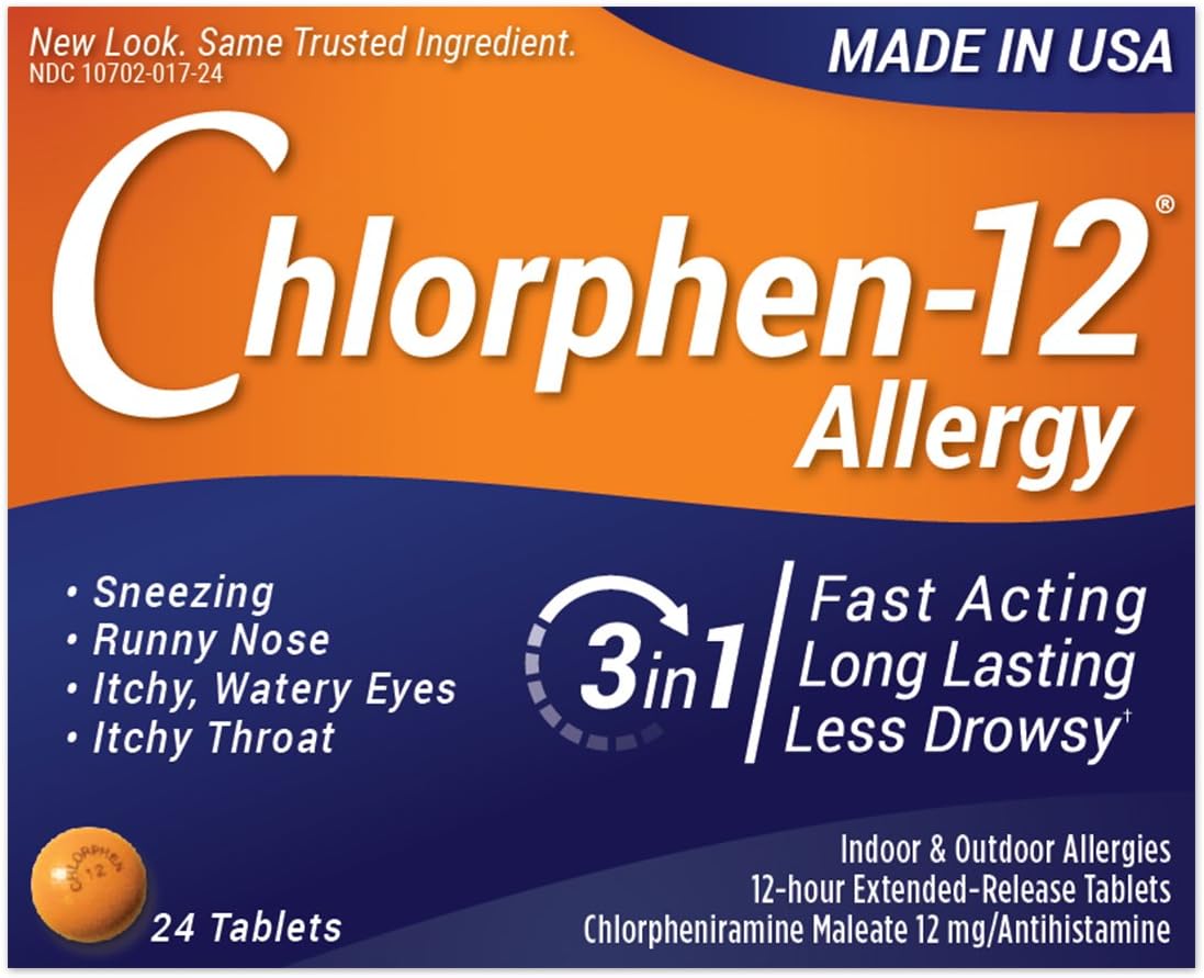 Chlorphen Chlorpheniramine Maleate, 12 Mg Extended Realease