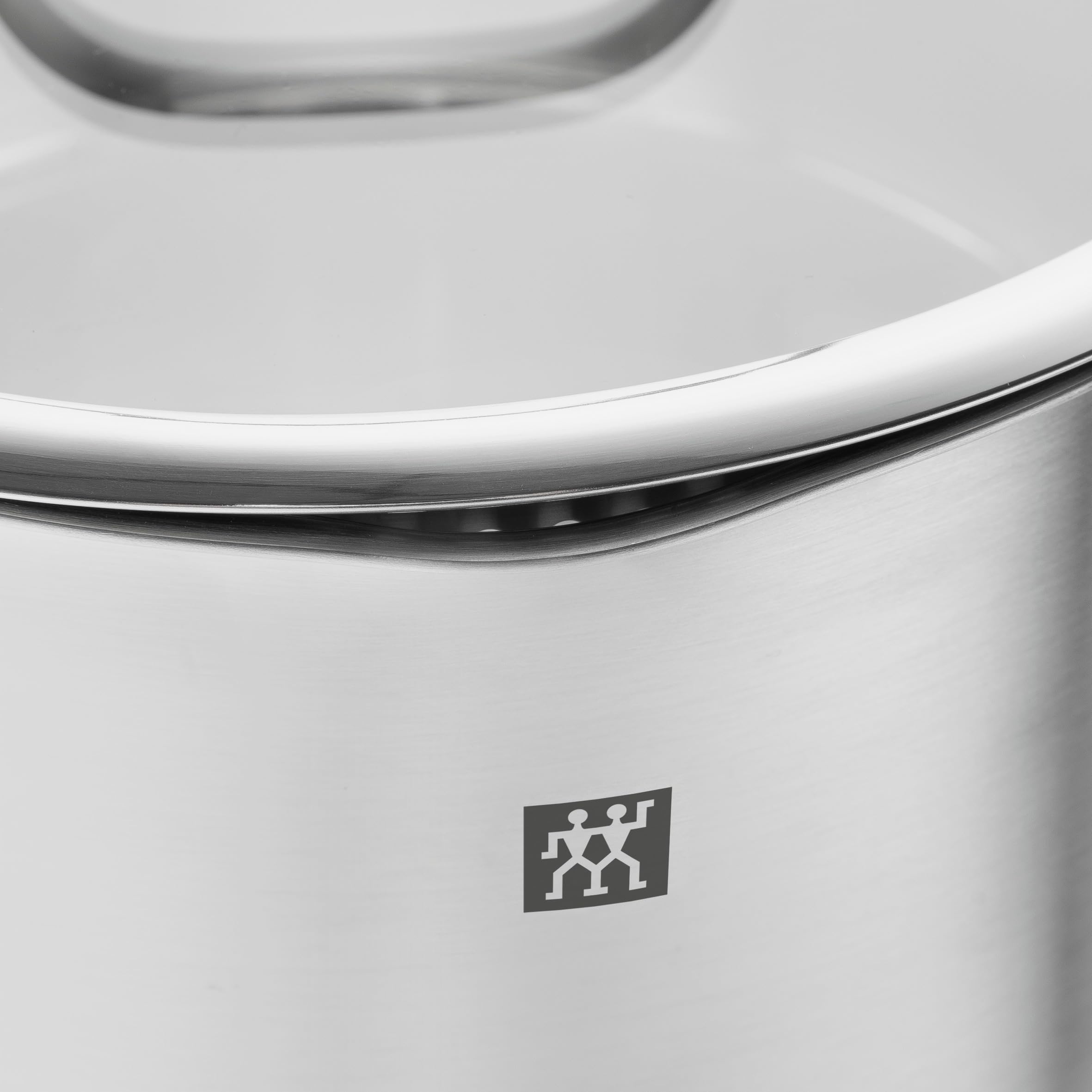 ZWILLING TrueFlow Kochtopfset, 5-teilig, Mit Ausgießfunktion, Induktionsgeeignet, Edelstahl, Silber