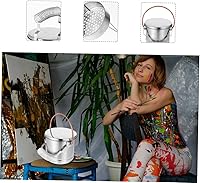 Vista 2 de STOBOK Cepillo limpiador de cepillo de cubo de lápiz, cepillo limpiador, herramienta de limpieza, solución de limpieza de cepillo, soporte