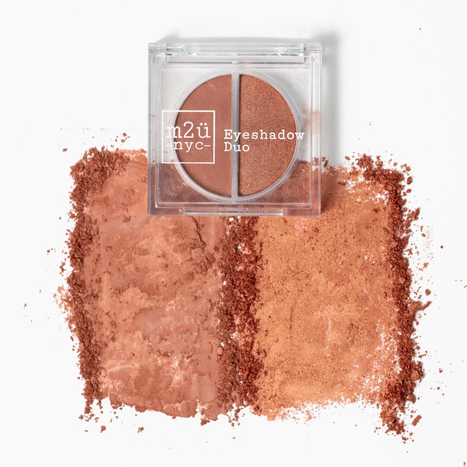 M2U Nyc Lidschatten-Duo, Lidschatten-Set, verschiedene Farben/Farben, Lidschatten-Palette, 2 Farben pro Set (Sunnyside (Aprikose, Sunnyside (Aprikose, Meloc