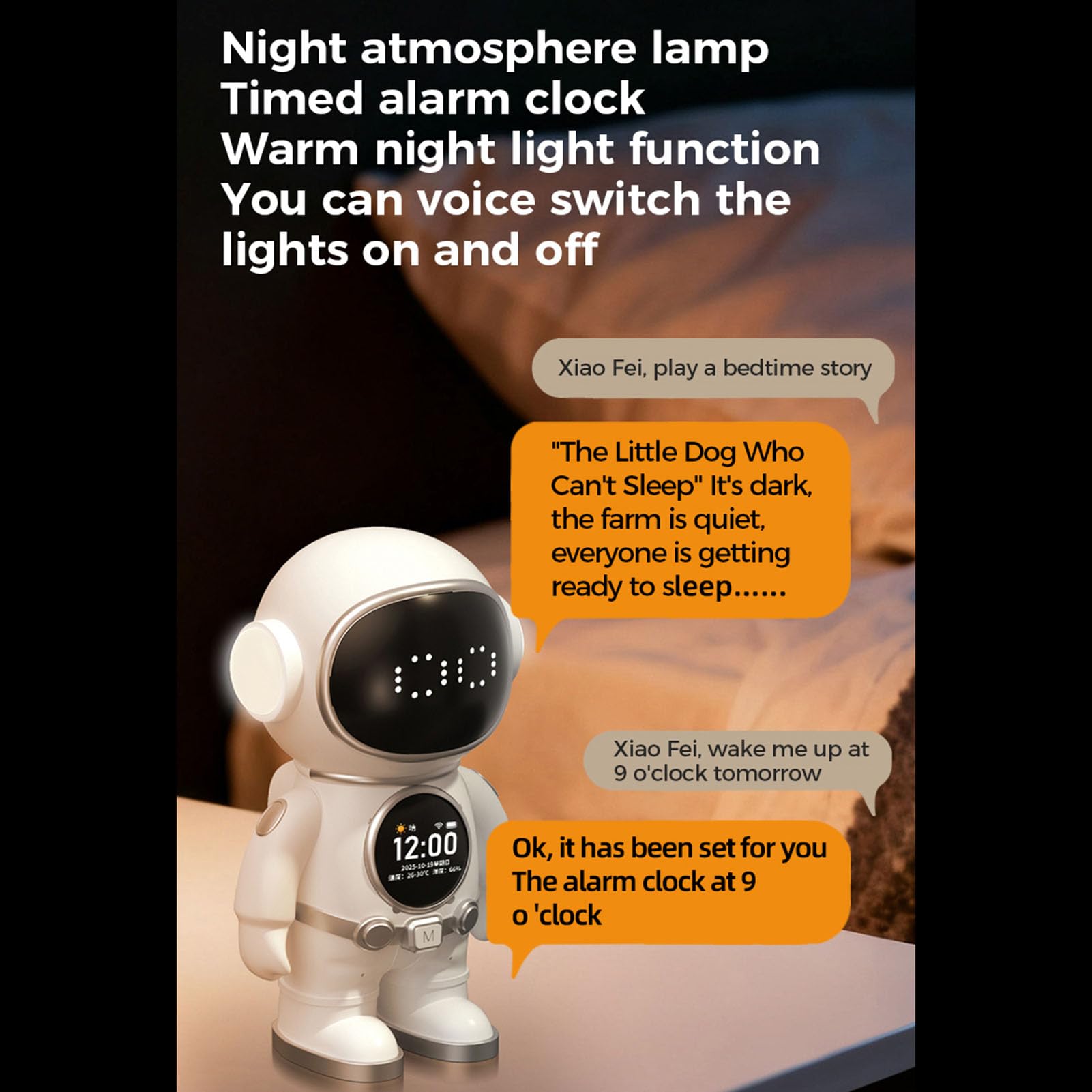lyrlody Robot AI per Bambini, Compagno Educativo Intelligente per PC ABS con Altoparlante Bluetooth WiFi, Doppio Microfono, Schermo a Colori da 1,5 Pollici, Controllo Vocale dell'app per