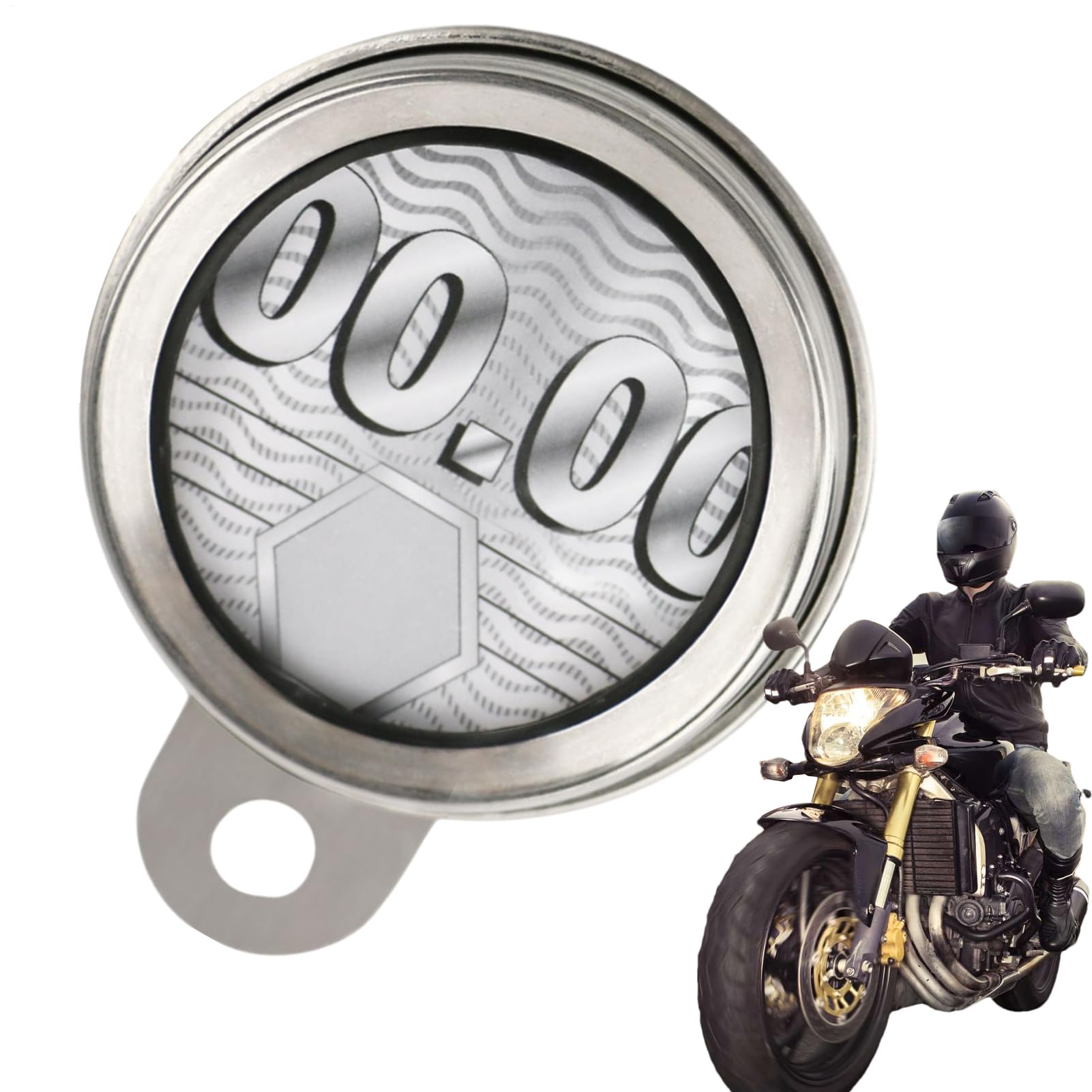 Genérico Motorcycle Tax Disc Holder, Aluminum Alloy with Waterproof Seal, Includes Hex Key, Compatible with Scooters and Motorcycles