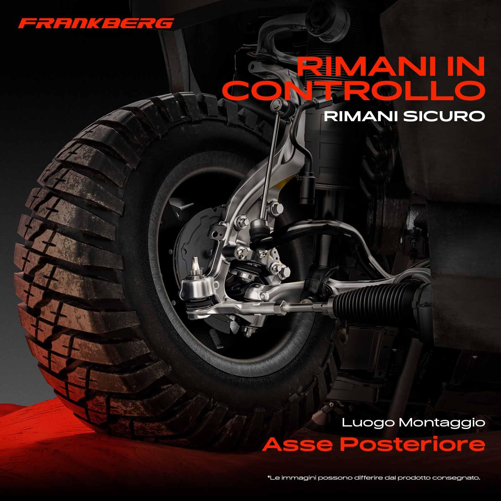 Frankberg 10x Braccio trasversale Braccio assiale posteriore sinistro destro Compatibile con Serie 1 E81 Serie 3 Touring E91 Serie 1 E87 Serie 1 Cabriolet E88 Serie 3 E90 Replace# 33326765425