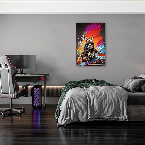 Miniatura 198 de ANRUOXI Graffiti - Lienzo decorativo para pared, diseño abstracto retro, pintura urbana moderna, póster de decoración de pared de zapatos para