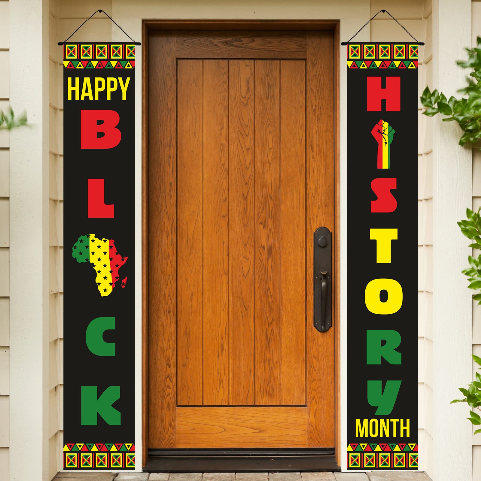 Black History Month Deko-Set – Banner Mit Wirbeln & Wabenaufsätzen, Doppelseitig Bedruckt
