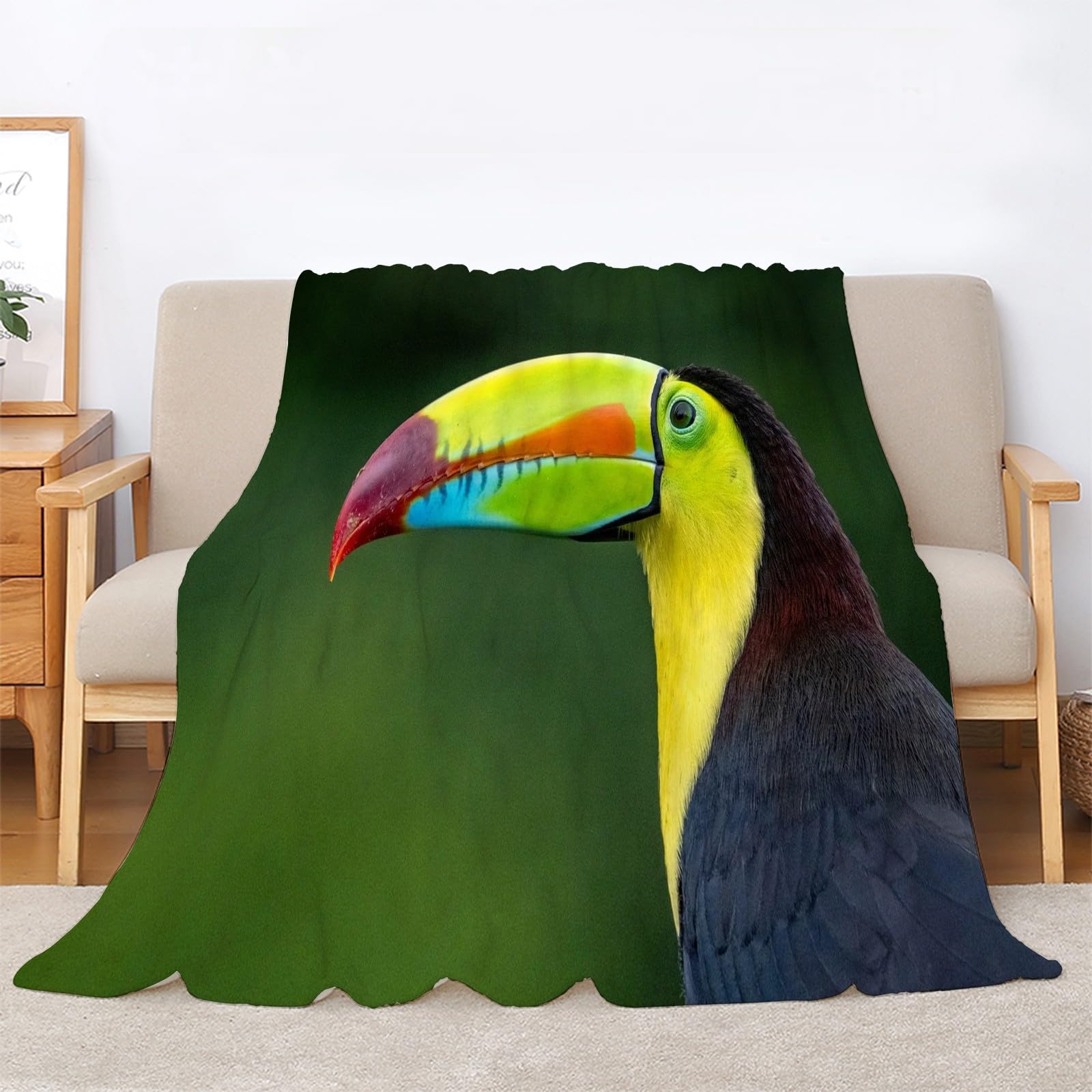 Koc tucano zielony koc jednoosobowy miękki ciepły koc na łóżko, puszyste koce flanelowe 180 x 200 cm na wszystkie pory roku